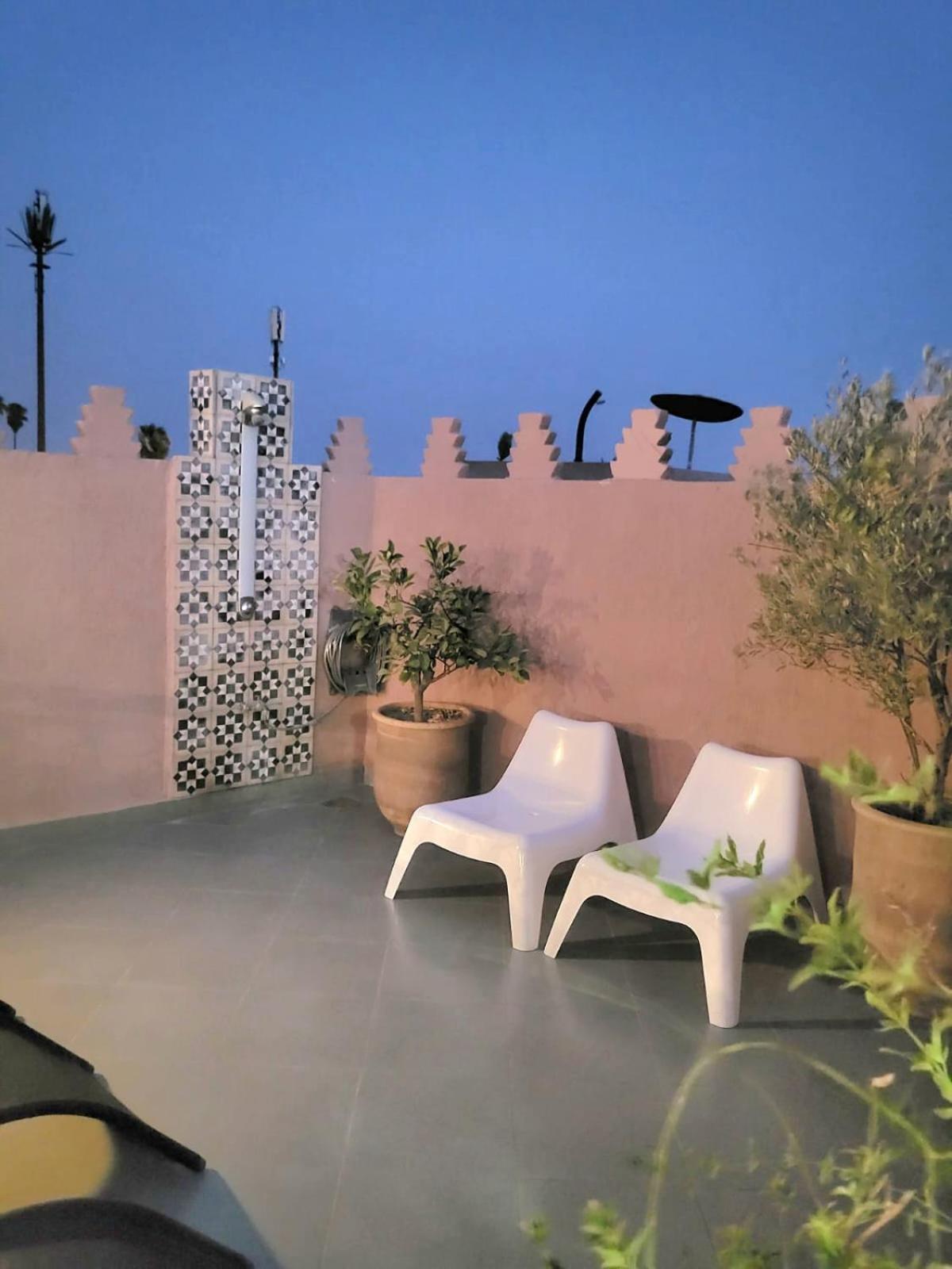 Riad Melilo Avec Piscine Chauffee Marraquexe Exterior foto