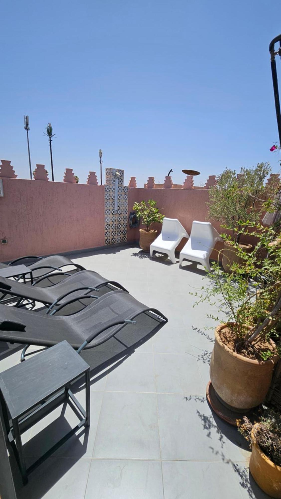 Riad Melilo Avec Piscine Chauffee Marraquexe Exterior foto