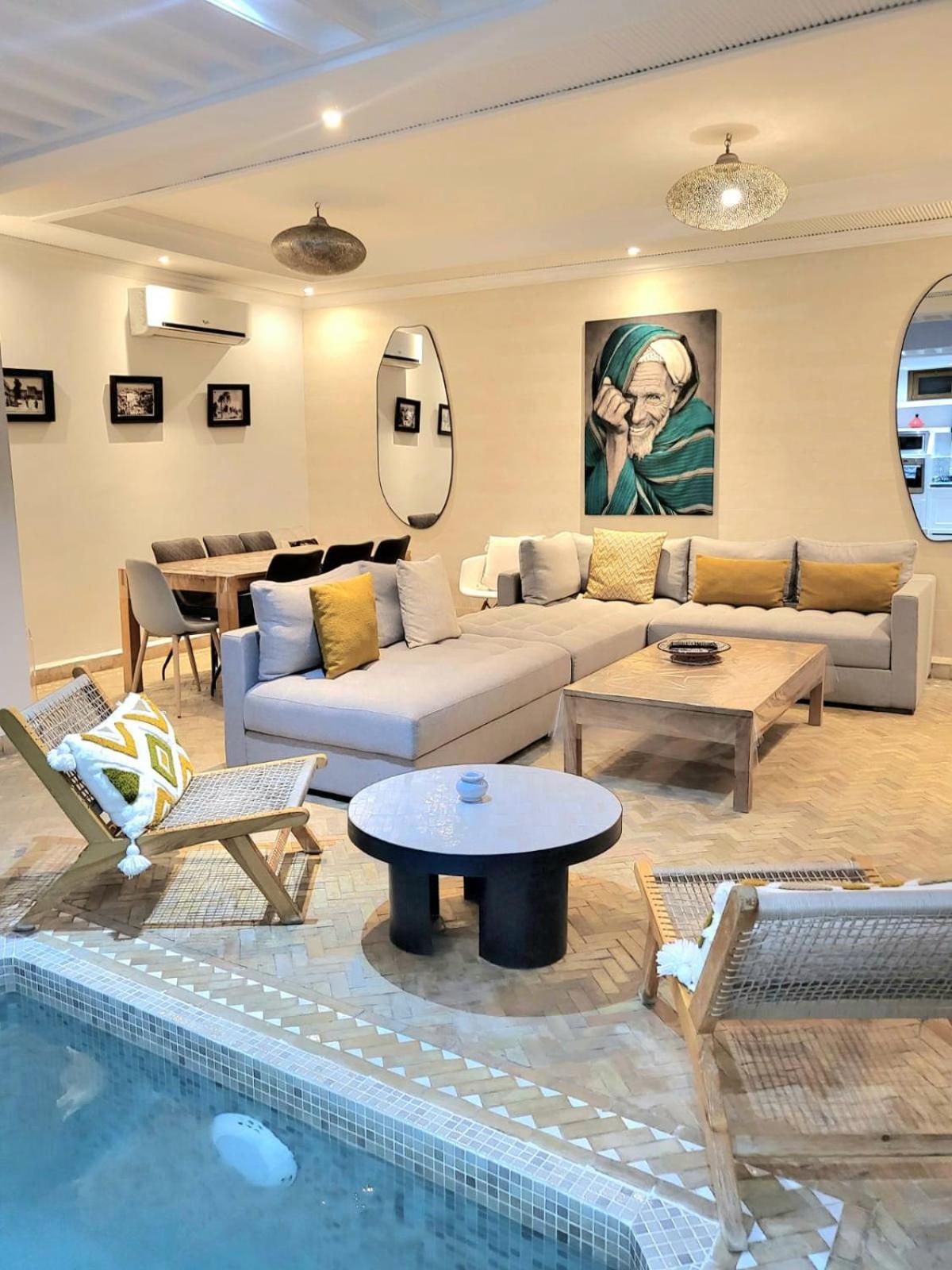 Riad Melilo Avec Piscine Chauffee Marraquexe Exterior foto