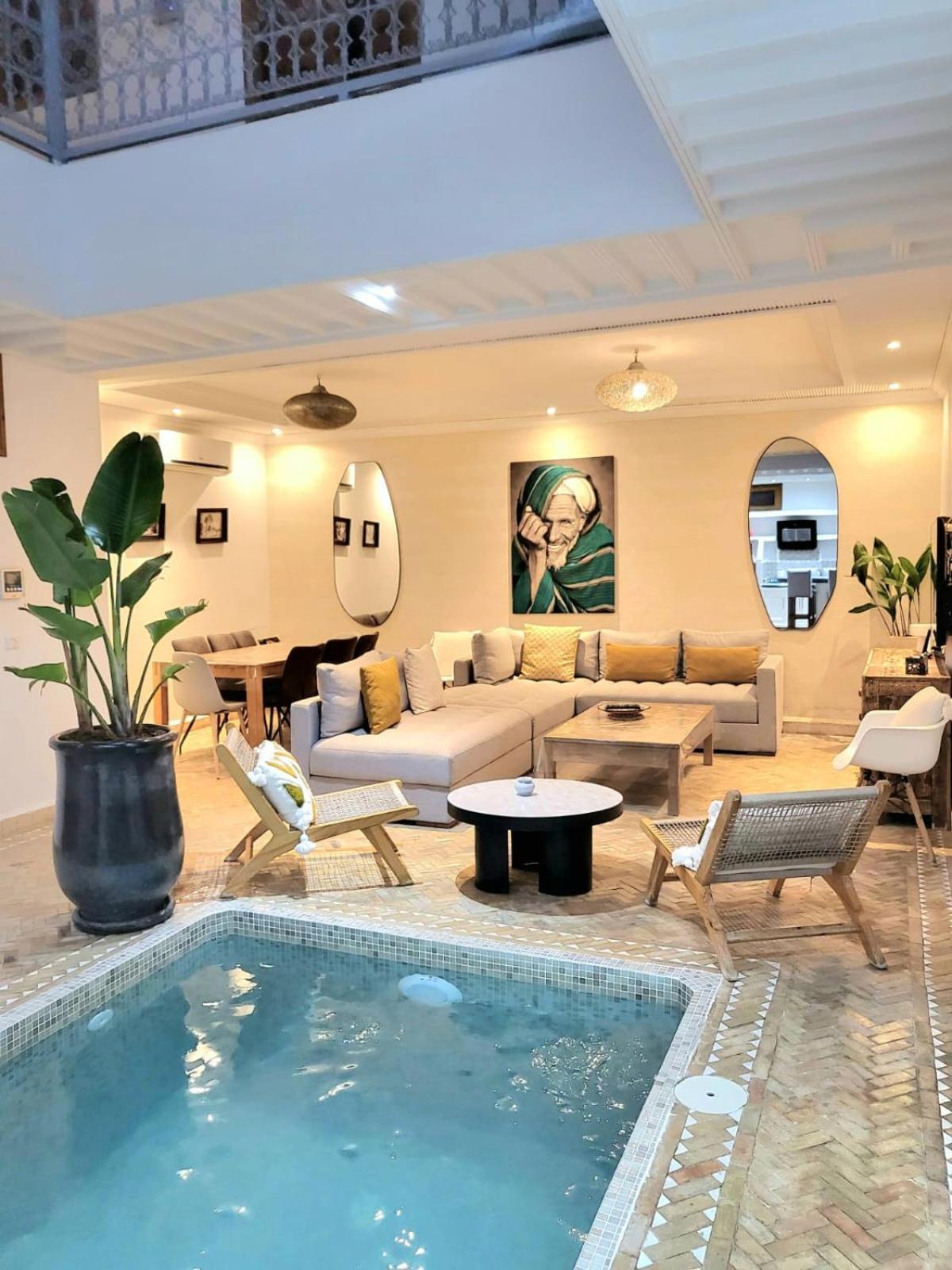 Riad Melilo Avec Piscine Chauffee Marraquexe Exterior foto